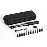 Hairich Drehmomentschlüssel Fahrrad & Motorrad, 1/4 Zoll, 15-teiliges Set mit Innensechskant Hex und Torx Bits, 2-20 Nm Messbereich, inklusive Verlängerungsstange, Torque Wrench für Rennrad